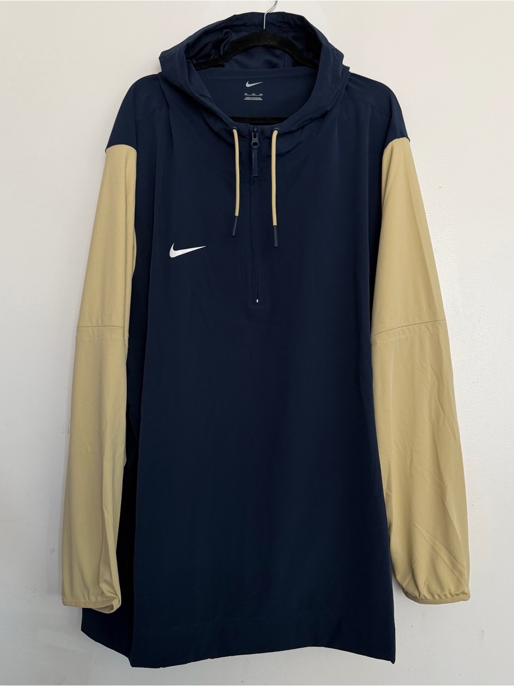 Men’s Nike Pregame 1/4 Zip Player Coach Jacket Navy 420 Size 3XL